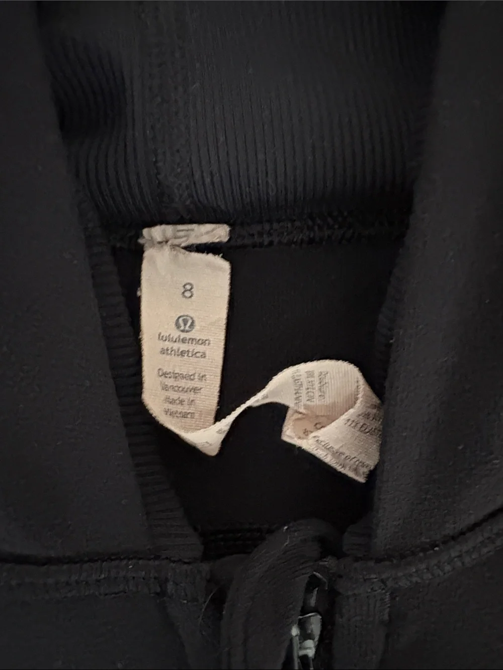 Lululemon Black Full-Zip Hooded Jacket